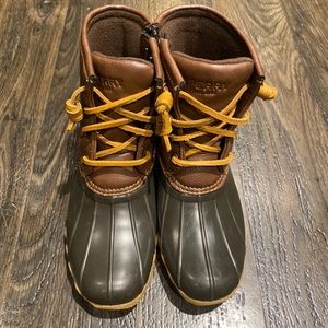 Girls sperry duck boots size 1